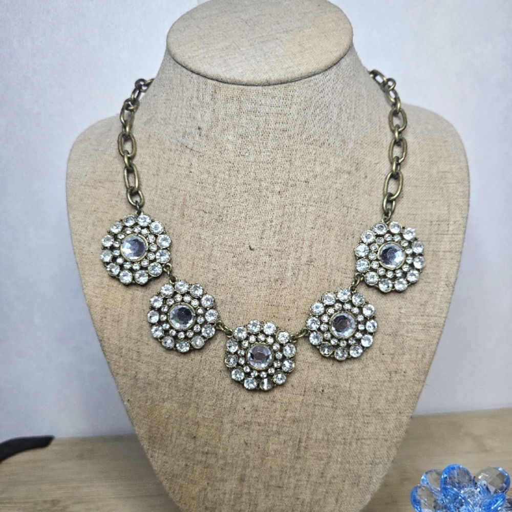 Crystal Statement Necklace by J.Crew Y2K